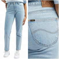 Lee Carol Light Alton wysokie proste damskie spodnie jeansowe 7/8 W30 L31 LEE