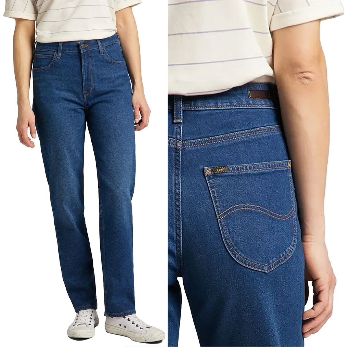 Lee Carol Short – Pantaloncini Corti In Denim Donna, Vestibilità Regolare, 67% Cotone 32% Lyocell