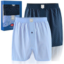 Lee Cooper Bokserki Męskie Luźne 2 sztuki Bawełniane Niebieskie Rozmiar M Lee Cooper