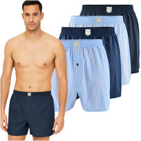Lee Cooper Bokserki Męskie Luźne 4 sztuki Zestaw Bawełna Niebieskie M Lee Cooper