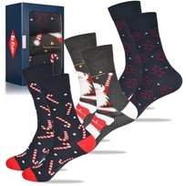 Lee Cooper Świąteczne Skarpety Męskie Mikołaj 3 Sztuki Na Prezent Rozmiar 39-42 Lee Cooper