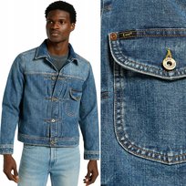 Lee COWBOY JACKET Bronco DżINS WYSTRZAŁOWA KATANA KURTKA JEANSOWA RELAXED M LEE
