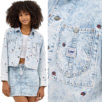 Lee CROPPED CHORE JACKET KRÓTKA SZEROKA DAMSKA KATANA KURTKA JEANSOWA S LEE