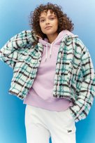 LEE CROPPED SHERPA JACKET DEEP EMERALD L55GAX38 L LEE