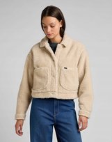 LEE CROPPED SHERPA JACKET ECRU L55GAVDN 3XL LEE