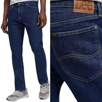 Lee DAREN Deep Dark Stone proste ciemne męskie spodnie jeansowe W34 L32 LEE