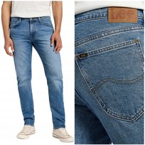 Lee DAREN Riverway BLUE DżINS proste męskie spodnie jeansowe W34 L32 LEE