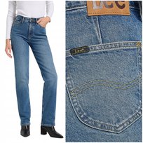 Lee June Rays Of Indigo wysokie proste damskie spodnie jeansowe W30 L31 LEE