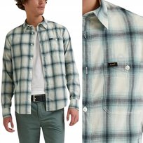 Lee LEESURE SHIRT Dusty Jade KOSZULA W KRATĘ REGULAR FIT M LEE