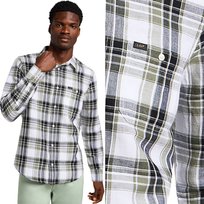 Lee Leesure Shirt Olive Grove Lniana Zielona Koszula W Kratę Regular M LEE