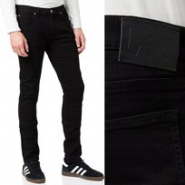 Lee LUKE SLIM Clean Black MOCNO ZWĘŻANE CZARNE SPODNIE JEANSOWE W31 L32 LEE