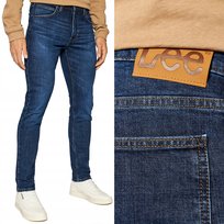 Lee LUKE SLIM TAPERED Dk Worn Kansas RURKI CIEMNY DżINS W38 L34