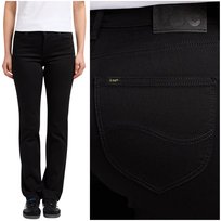 Lee MARION STRAIGHT Black Rinse proste damskie spodnie jeansowe W31 L31 LEE