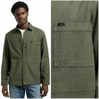 Lee Paneled Overshirt Oak Moss zielona bawełniana koszula katana kurtka M LEE