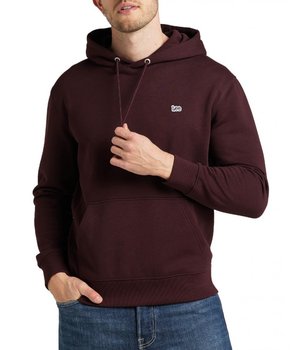 Lee Plain Hoodie Męska Bluza Z Kapturem Logo Velvet Beet L80Yry74-2Xl - Inna marka