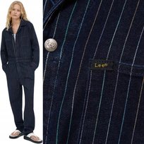Lee Pride Hd Unionall Rainbow Jeansowy Granatowy Kombinezon W Prążek S LEE