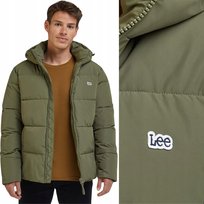 Lee PUFFER JACKET Olive Grove ZIELONA KURTKA PUCHÓWKA Z KAPTUREM XXL LEE