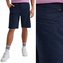 Lee REGULAR CHINO SHORT Chetopa Twill krótkie granatowe spodenki szorty W38 LEE