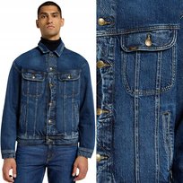 Lee Relaxed Rider Jacket Orchid Luźna Katana Kurtka Jeansowa Ciemny Dżins M LEE