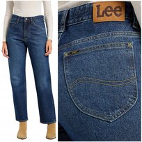 Lee RIDER CLASSIC wysokie proste luźne damskie spodnie jeansowe W29 L31 LEE
