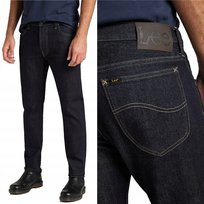 Lee Rider Slim Rinse Dopasowane Granatowe Męskie Spodnie Jeansowe W33 L32 LEE