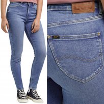 Lee Scarlett High Breese Wysokie Damskie Spodnie Jeansowe Rurki W29 L29