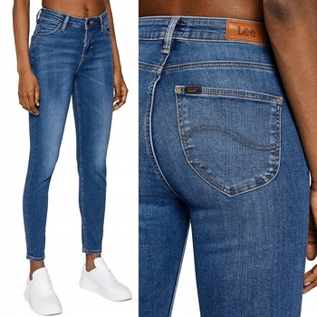 Lee SCARLETT HIGH Mid Copan WYSOKI STAN RURKI BLUE DżINS W26 L29 - LEE