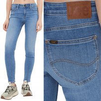 Lee SCARLETT SKINNY Majestic Wave RURKI ELASTYCZNE BLUE DżINS W31 L29