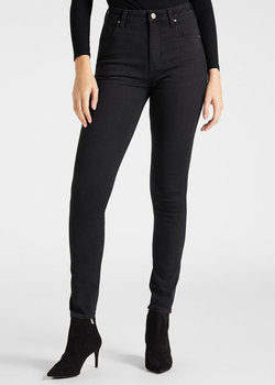 Lee Scarlett Ultra High Damskie Spodnie Jeansowe Jeansy Black Worn L30Leofa-W26 L33 - Inna marka