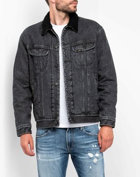 Lee Sherpa Rider Męska Kurtka Jeansowa Black Stone L87Affic-L - LEE