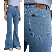 Lee SKINNY FLARE Sunday Light DZWONY WYŻSZY STAN BLUE DżINS W28 L33 LEE