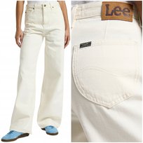 Lee Stella A Line wysokie szerokie damskie spodnie jeansowe palazzo W27 L31 LEE