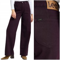 Lee Stella A Line wysokie szerokie damskie spodnie jeansowe palazzo W29 L33 LEE