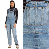 Lee Straight Bib Blue Grimmer Ogrodniczki Damskie Spodnie Jeansowe Xs LEE