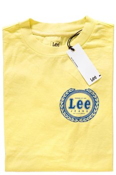 Lee, T-shirt damski, Emblem T Yellow Sign L42Gepln, rozmiar S - LEE