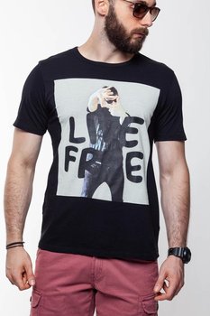 Lee, T-shirt męski, Photo Tee Black L60Qep01, rozmiar M - LEE