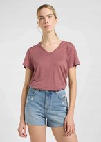 LEE V NECK TEE HENNA 112363617 S