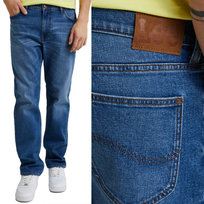 Lee WEST RELAXED Fade Out DżINS luźne proste spodnie jeansowe W38 L32 LEE