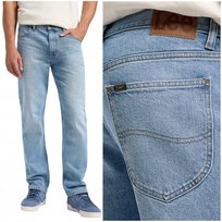Lee WEST RELAXED Old Time BLUE DżINS luźne proste spodnie jeansowe W32 L32 LEE