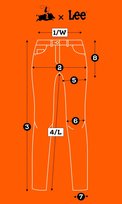 Lee ZOE Keeping Pace niskie luźne proste damskie spodnie jeansowe W26 L31 LEE