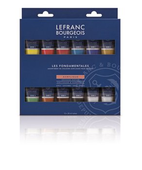 Lefranc & Bourgeois zestaw farb akrylowych Fine 12X20ml  - LEFRANC & BOURGEOIS