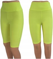 Legginsy 3/4 Damskie Spodenki Krótkie Kolarki Sportowe Getry Nylonowe Fq