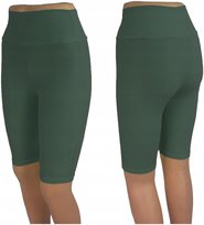 Legginsy 3/4 Damskie Spodenki Krótkie Kolarki Sportowe Getry Nylonowe Fq