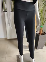Legginsy bambusowe w prążek - czarny M/L Inna marka