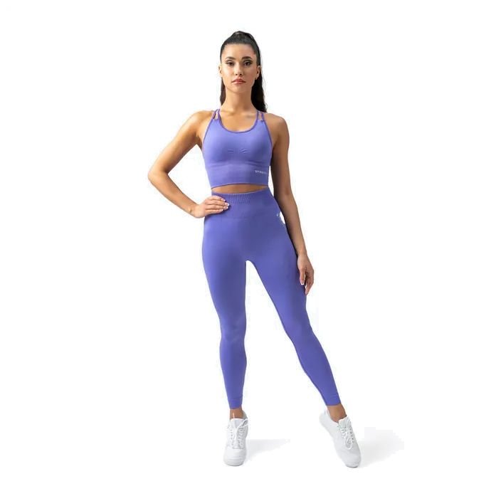 Legginsy bezszwowe damskie STRONG POINT Shape & Comfort Push Up fioletowe  1141 XS-S - STRONG POINT