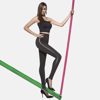 Legginsy damskie czarne Bas Bleu - Bas Black