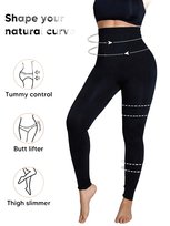 LEGGINSY DAMSKIE CZARNE WYSOKI STAN WYSZCZUPLAJĄCE XL 1LA Inna marka