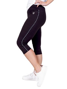 Legginsy damskie getry 3/4 z lampasem NICE XL - YoClub