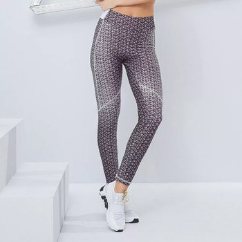 Legginsy damskie LABELLAMAFIA LEGGING GREY&GOLD - M - LABELLAMAFIA