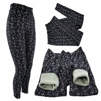 Legginsy Damskie Ocieplane Tregginsy Modelujące z Buźką Misia rozmiar M/L